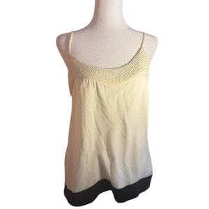 Joie Cream and Black Women's Top Size Small